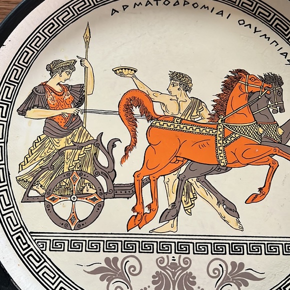 Greece ARTEMIS handmade terracotta plate hanging - Picture 4 of 6